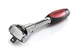 TEKTON 1490 1/4-Inch Drive by 5-Inch Quick-Release Swivel Head Ratchet, 72-Tooth Round Head [並行輸入品]