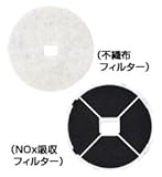 メルコエアテック 室内用（その他） レジスター（角形・プッシュ式風量調節付）交換用フィルター｜NOx吸収 【AT-100QRKX3-F】【AT100QRKX3F】