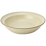 TAMAKI カレー パスタ皿 エッジライン ベージュ 直径21×高さ4.6cm 700ml 電子レンジ・食洗機対応 T-788660