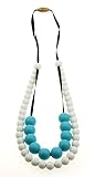 Deeyee Baby Teething Nursing Necklace Jewelry - BPA Free and FDA Approved(White/Mint) by Deeyee