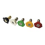 DIAOSnx 1/4 Inch 2.5 GPM Pressure Washer Spray Nozzle Tips Assorted Degrees [並行輸入品]