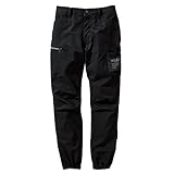 [村上被服] VILEA 作業服 軽量 ジョガーパンツ ストレッチ シンプル 高機能 春夏 5893 (M, 20.ブラック)