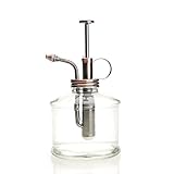 Purism Style-ガラス＆真鍮の噴霧器 透明な色のガラスのボトル＆真ちゅうスプレー (アンティーク銅色)