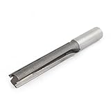 SODIAL(R) ロングブレード2つのフルートストレートルータビット1 / 2x 1/2 x 3シルバートーン