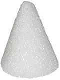 Package of 6 White 3 Inch Tall Styrofoam Cones for Crafting and Decorating by Factory Direct Craft