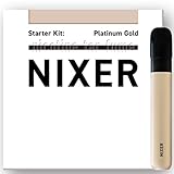 NIXER（ニクサー） 電子タバコ スターターキット プラチナムゴールド 本体 ＋ カートリッジ1個 ＋ 充電用USB（タイプC） ニコチン0 タール0