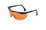 Uvex Skyper Polycarbonate Standard Safety Glasses SCT-Orange Lens - Black Frame - 99.9 % UV Protecti