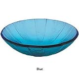 DecolavブルーPinwheelアートガラスVessel sink1090-bl