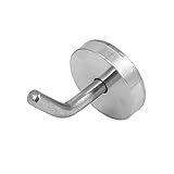 uxcell タオル用 ステンレス丸型シングル フック ウォール ハンガー 50 mm 2 インチの長さ