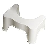 bestomzトイレSquatスツールバスルームトイレスツール(ホワイト)