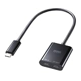サンワサプライ USB Type-C 拡張アダプタ（ケーブルタイプ・PD対応） AD-ALCCPD02