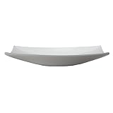 Decolav 1443-CWH Classically Redefined Curved Rectangle Vitreous China Above Counter Lavatory Sink, 