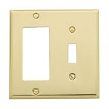 Baldwin 4743.260ベベルエッジ漏電遮断器/ Single切り替えコンボスイッチプレート、ポリッシュクローム