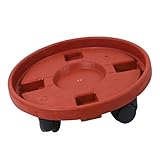 FLAMEER 植木鉢台　ラウンドプラントトロリー　 キャスター付き ストッパー機能付　樹脂製　　全５サイズ - 25cm