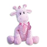 9 Inch Giraffe Rattle for Girl/Baby Rattle/Plush Rattle/Baby Shower Gift/Newborn Gift by First and M