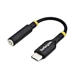 StarTech.com USB-C 3.5mmオーディオ変換アダプター／32bit DAC Hi-Fi音質 ／Thunderbolt互換／タブレット スマートフォン対応 USBCAUDIO2