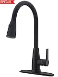 Antique Brass High Arch Single Lever Pull Down Pull Out Spray Black Oil Rubbed Bronze Kitchen Sink F