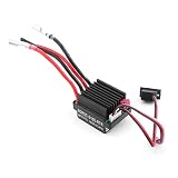 TVETE 320A ブラシESC スピードコントローラー 6-12V高電圧 2A BEC搭載 1/8・1/10 RCラジコン車/ボート用 U6L5対応 60Aブラシモーター対応 ラジコンアンプ内蔵 RC ESC スピードコントローラ ブラシレス互換設計 ラジコンモーター制御用 5.6V/2A出力 RCカー＆ボート両用 ブラシ式ESC (ラジコンホビー模型用)