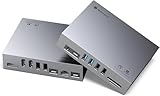 Yottamaster USB C ドッキングステーション 15-IN-1 USB-C ドック 2画面4K@60Hz出力 Displaylink対応 HDMI+DisplayPort搭載 100W PD充電 USB3.1 Gen1 Type-A Type-Cポート搭載 有線LAN 1Gbps イーサネットポート 3.5mmオーディオジャック TF＆SDカード スロット搭載 アルミ製 ハブ