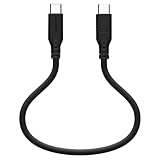 ラスタバナナ 充電ケーブル iPhone15 用 やわらか Type-C to Type-C USB3.2 gen2 0.3m チャコールグレー R03CACC5A02CGRY