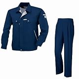[ジーベック XEBEC]1554s上下セット（長袖ブルゾン+スラックス）作業服 上下セット カラー：19_ディープネイビー サイズ：S