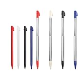 Eitonbu 3DS XL スタイラスペン、ニンテンドー3DS用8イン1、ニンテンドー3DS XL用交換用スタイラス、金属製格納式交換用スタイラス、2つの組み合わせ8個、レッド、ブラック、ホワイト、ブルー。
