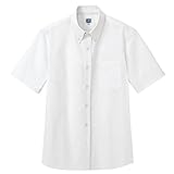 秋冬物 AITOZ アイトス  メンズ半袖オックスボタンダウンシャツ AZ-7872 001ホワイト L