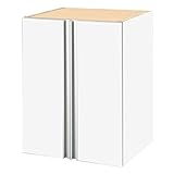 日本製 シューズボックス 転倒防止金具付 下駄箱 靴箱 シューズケース 〔上置棚・幅45cm〕 ホワイト