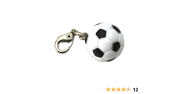 Amazon チャーム サッカー 黒白 ボール 10個セット 記念品 プレゼント 部活動 キーホルダー ストラップ オリジナル ネコポス可 おもちゃ おもちゃ