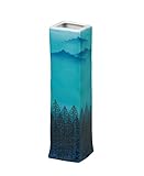 マルヨネ 九谷焼 花器 8号花瓶・木立連山 K4-1304