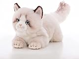 灰色のラグドール猫ぬいぐるみぬいぐるみ-リアルなアンベイカー猫手作りぬいぐるみプレゼントギフト
