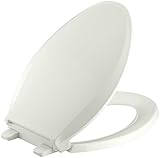 KOHLER K-4636-NY Cachet Quiet-Close with Grip-Tight Bumpers Elongated Toilet Seat, Dune [並行輸入品]