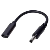 Type-C変換 電源変換アダプター USB Type-C - DCプラグ 外径4.5mm-内径3.0mm DELL専用 PD DCプラグ変換 4.5×3.0mm ノートPC 充電アダプター 65W対応 トリガープラグ USBタイプC DCプラグ