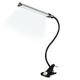 LEDGLE 5Wデスクライト LEDクリップライト 2段階調光 360度回転 USBケーブル...