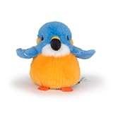 Adorlynetty 鳥のぬいぐるみ かわいい鳥 ぬいぐるみ バッグ ペンダント シミュレーション おもちゃ 子供用 ペンダント 人形 誕生日プレゼント デコレーション (カワセミのぬいぐるみ)