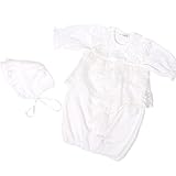 【お宮参り退院時用】ベビーセレモニードレス 帽子付き2点セット