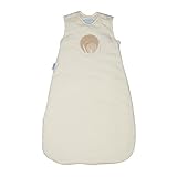 Grobag Baby Mine Organic 6-18 Months 1.0 Tog Baby Sleeping Bag For Summer, Cotton Organic Ecru by Gr