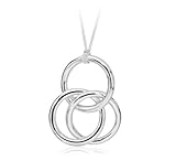 Momma's Jewels Sterling Silver Teething Necklace 3 Ring [並行輸入品]
