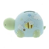 Petit Cheri Resin Money Bank Box - Blue Tortoise with Bee Design by Bambino