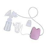 SONONIA 電動乳房ポンプ　　高級　　乳房授乳　　幼児　　哺乳瓶　　USB電源　　給餌　　シリコーンゴム素材　　全2様式2色 - ピンク, シングル