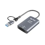日本の中小企業 MSL FORCE CFexpress Type A 専用 カードリーダー USB3.2 Gen2 10Gbps USB-A/C ケーブル付き 2TB ブラック ufe020 1個