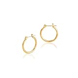 [Puente] [医師監修] ピアス メンズ フープピアス フープ リング リングピアス レディース 金属アレルギー対応 ステンレス 両耳 両耳セット シンプル 小さめ 小ぶり 20mm ゴールド 金色 金 20g