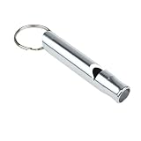 Deqna（TM）キャンプハイキングシルバーについての新しいホットミックスアルミ緊急サバイバルホイッスルキーホルダー