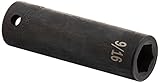 SK Hand Tool 34218 0.5 in. Drive, 6-Point Deep Fractional Impact Socket - 0.5 6 in.
