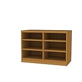 白井産業 木製 本 棚 高さ60 幅77 奥行44 cm オーダーメイド 置きたい場所ピッタリに作れる 収納 ナチュラル チーク 強化棚タイプ 棚板4枚 (タナリオ TNL-EM6077FSTF2NT0)