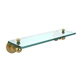 Allied Brass AP-1/16-PB 16-Inch by 5-Inch Single Glass Shelf [並行輸入品]