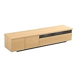 完成品テレビ台【Ipsam-イプサム-】(TV 鏡面 木目 デザイン 幅180 国産)ナチュラル