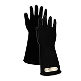 Magid M00 A.R.C. Natural Latex Rubber Class 00 Insulating Glove with Straight Cuff, Work, 14 Length,