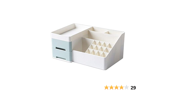 Amazon Bostar 化粧品収納ボックス 北欧風 シンプル ジュエリーボックス コスメ収納 大容量 引き出し 小物入れ 卓上収納 櫛置き場 グリーン ジュエリー収納 オンライン通販