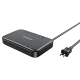 アドテック マルチポート 充電器 130W PD3.0充電器 5ポート(USB-Cｘ3+USB-Aｘ2)(ACx3) 1.8mケーブル GaN (窒化ガリウム) 高急速充電 高速充電 ACアダプタ デスク整理 学習机 テレワーク ノートパソコン MacBookPro スマートフォン Android ブラック APDT-V130A2C3-BK
